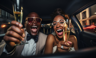Chauffeur service for anniversary dinner in Louisville, CO